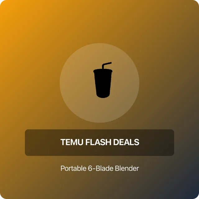 6-Blade USB Rechargeable Portable Smoothie Blender for Travel and Gym